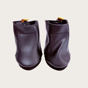 Build A Bear Black Faux Leather Boots Winter Style Fits Most 10"-24"